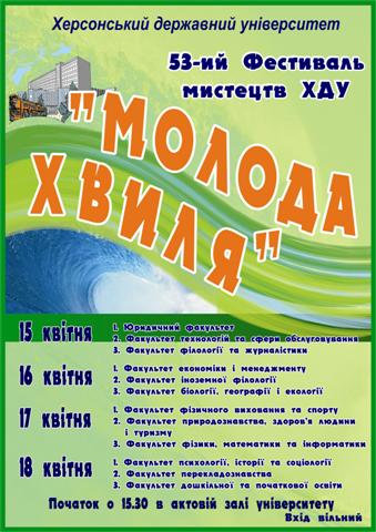Шановні викладачі, співробітники та студенти! Запрошуємо Вас 15-18 квітня на 53 Фестиваль…