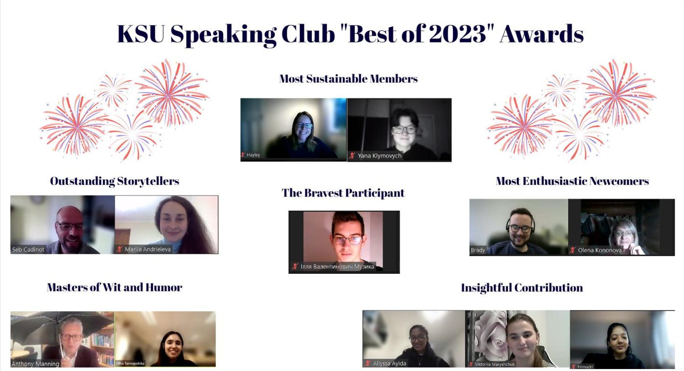 У ХДУ відбулося підсумкове засідання KSU English Speaking Club for Students