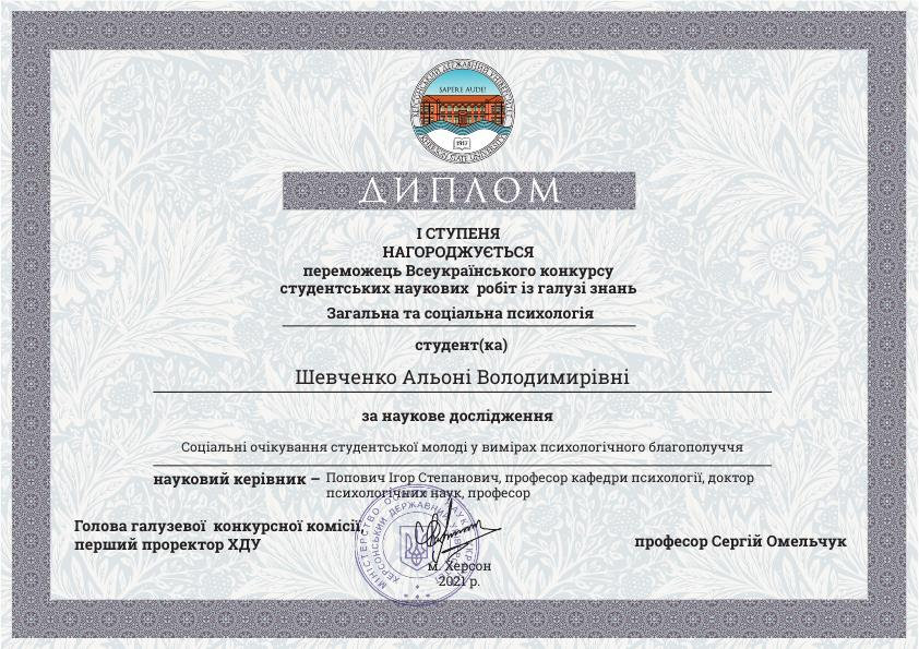 Вітаємо переможців Всеукраїнського конкурсу студентських наукових робіт!