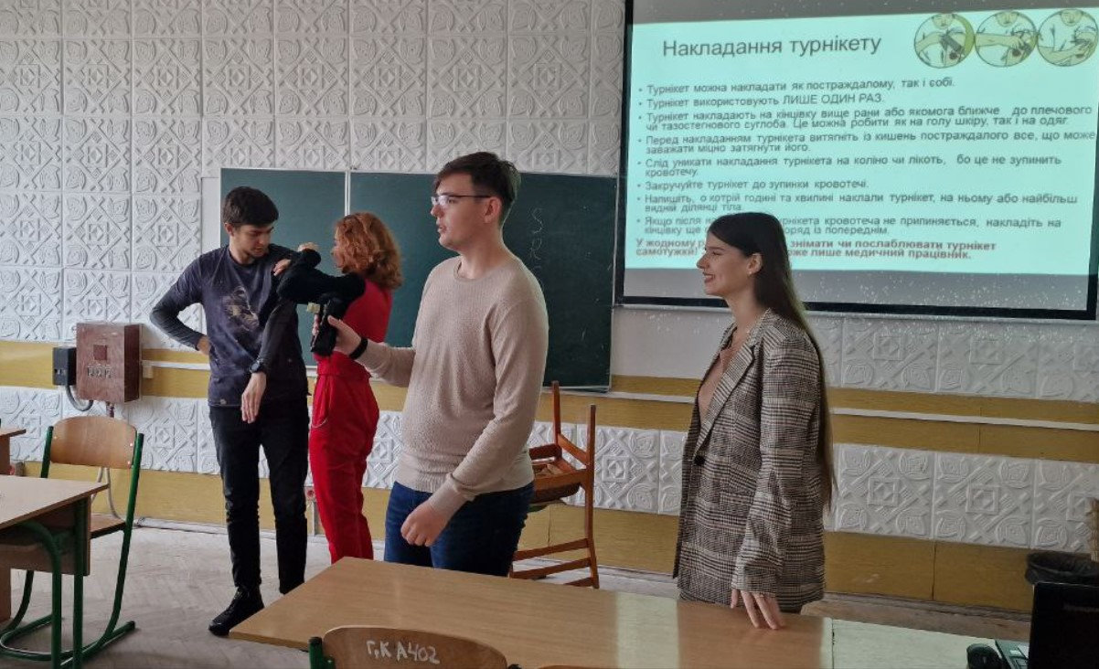 Майстер-клас з домедичної допомоги пройшов у ХДУ