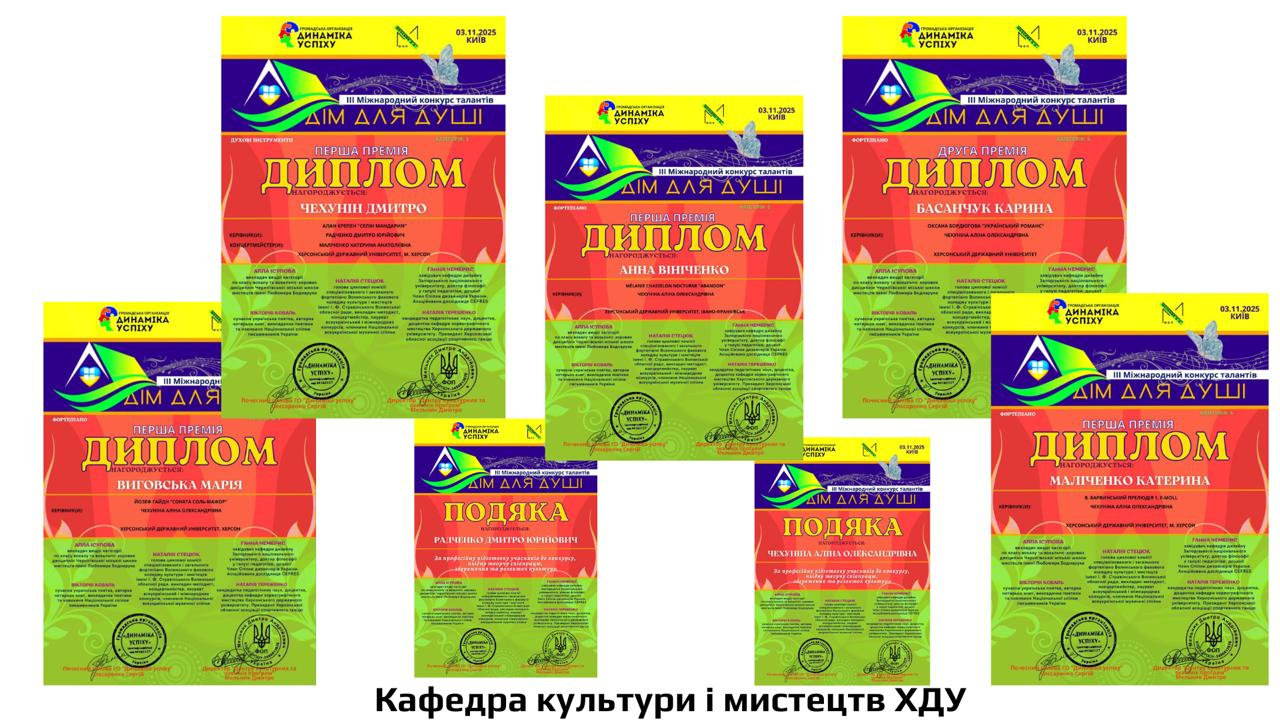 Студенти ХДУ здобули чотири перших місця на мистецькому конкурсі
