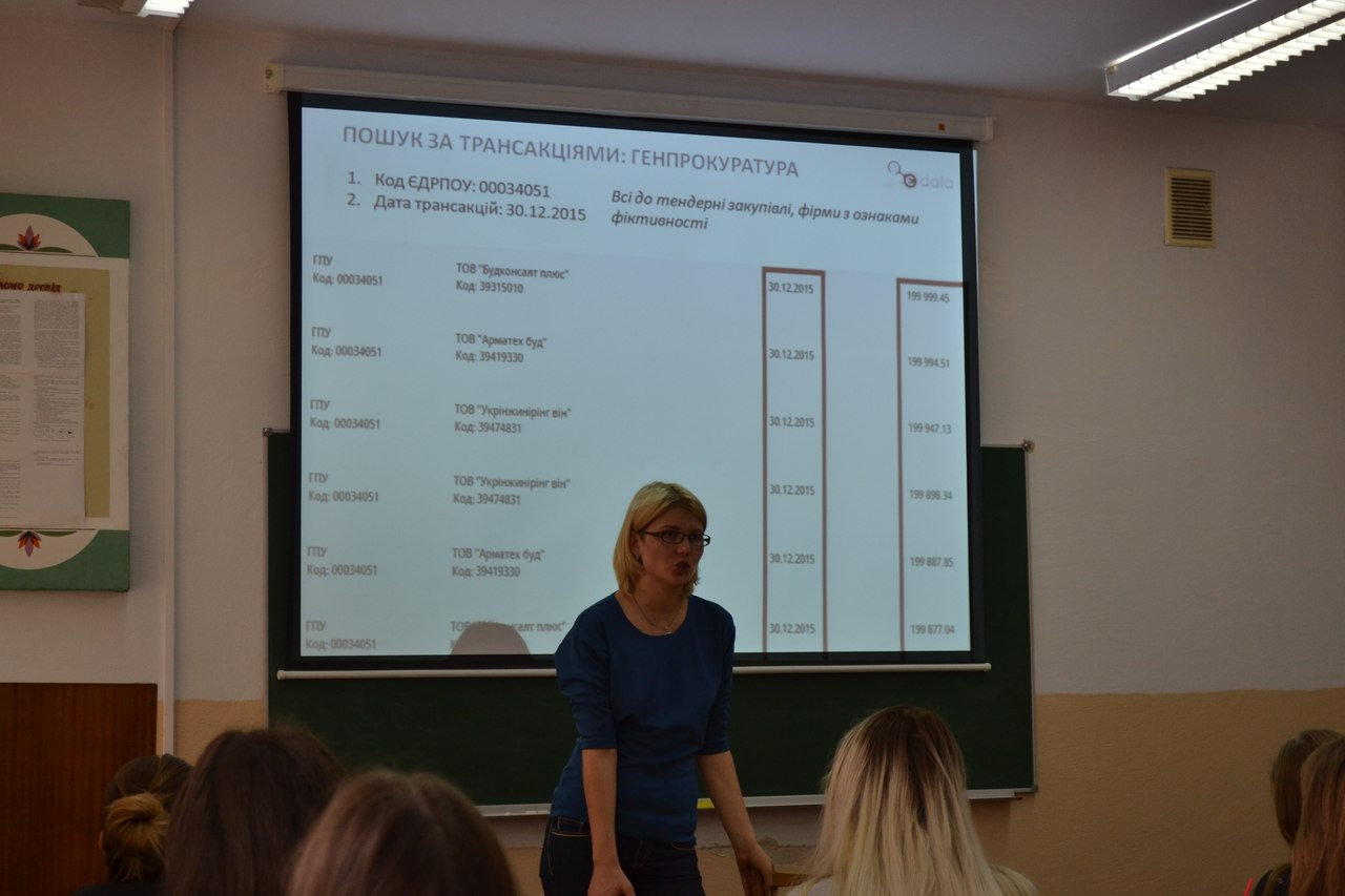 Студентів-журналістів навчали, як працювати з відкритими базами даних