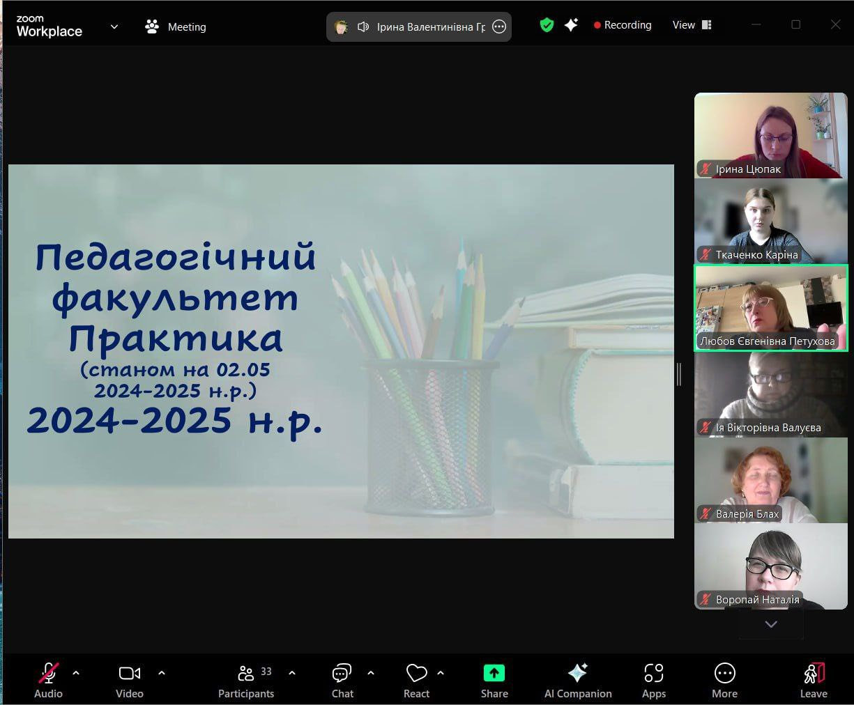 Засідання вченої ради педагогічного факультету!