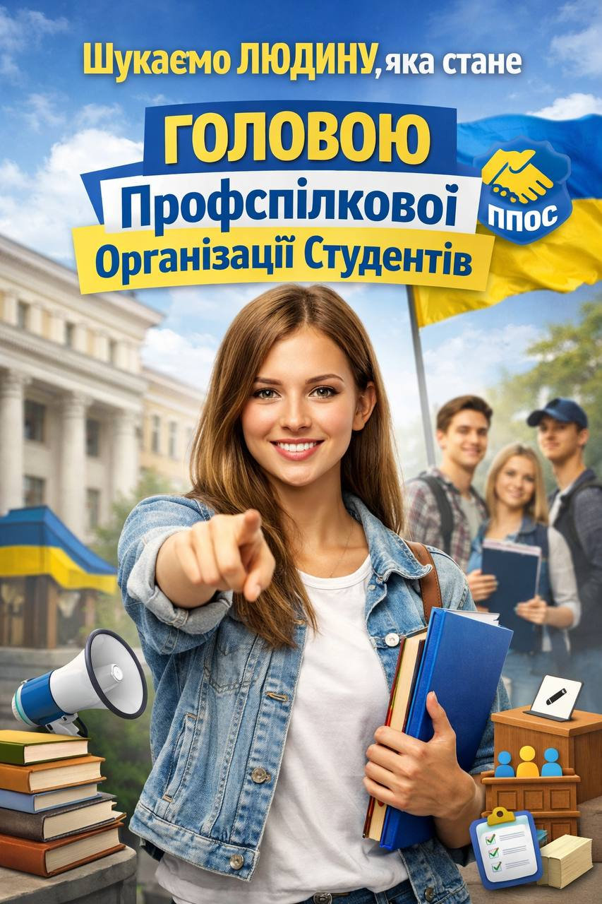 Оголошуємо пошук кандидата на посаду голови ППОС ХДУ!