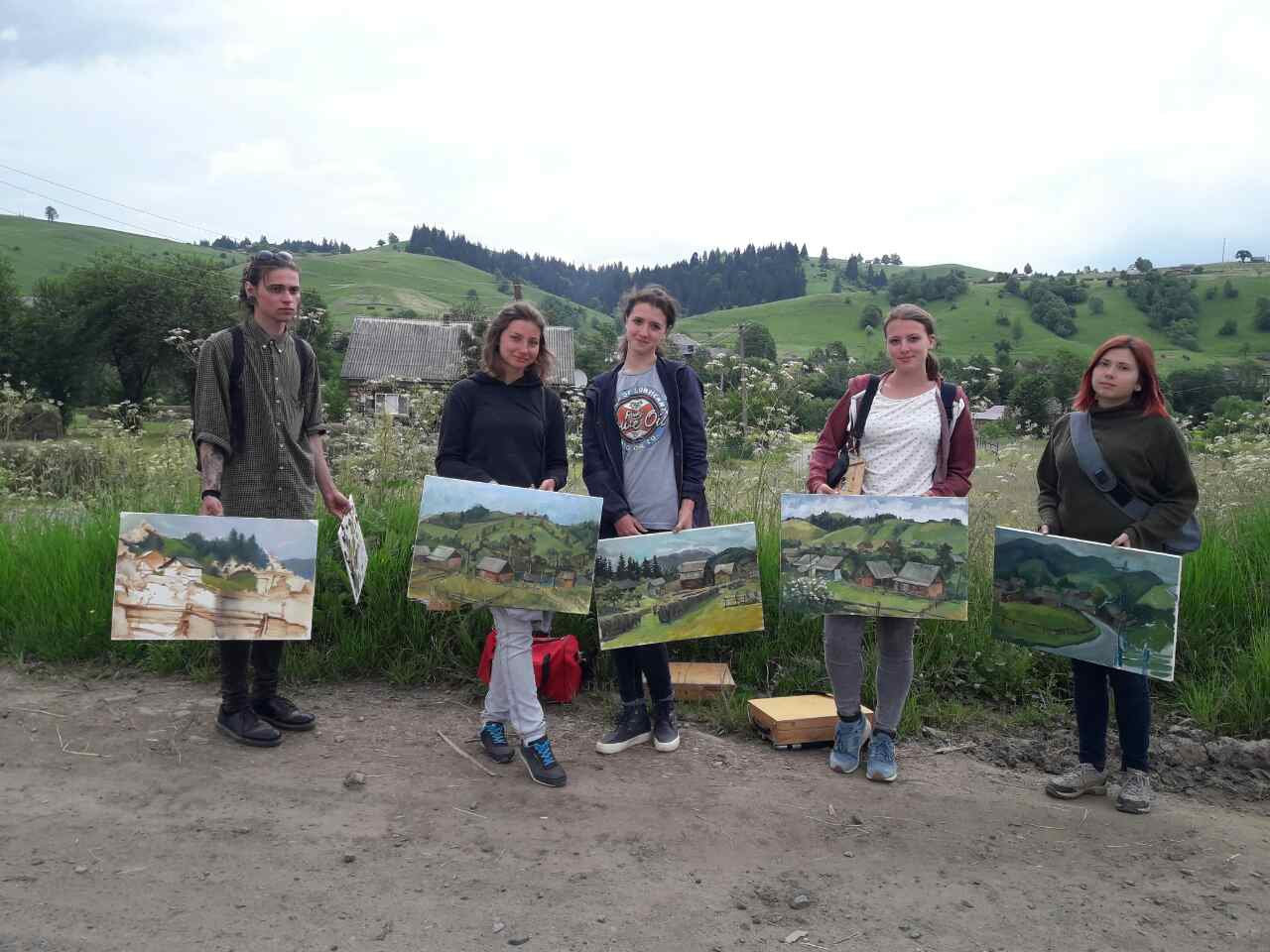 З 15 по 20 червня у селі Чорна Тиса на Закарпатті у рамках пленерної практики творчо працю…