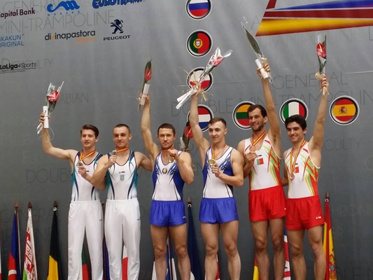 Наш студент виборов срібло на чемпіонаті Європи зі стрибків на батуті !