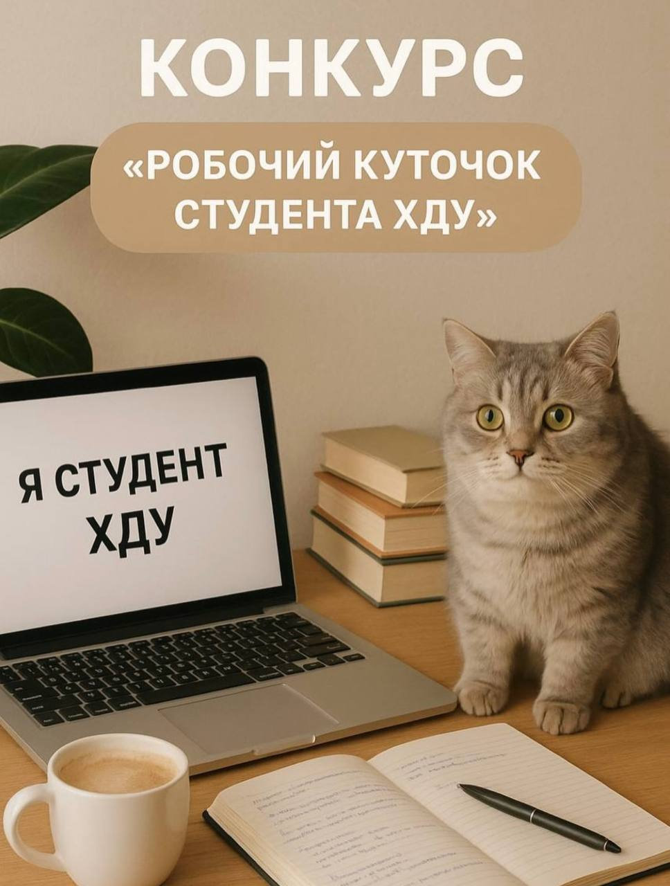Конкурс «Робочий куточок студента ХДУ» для ПЕРШОКУРСНИКІВ🤩