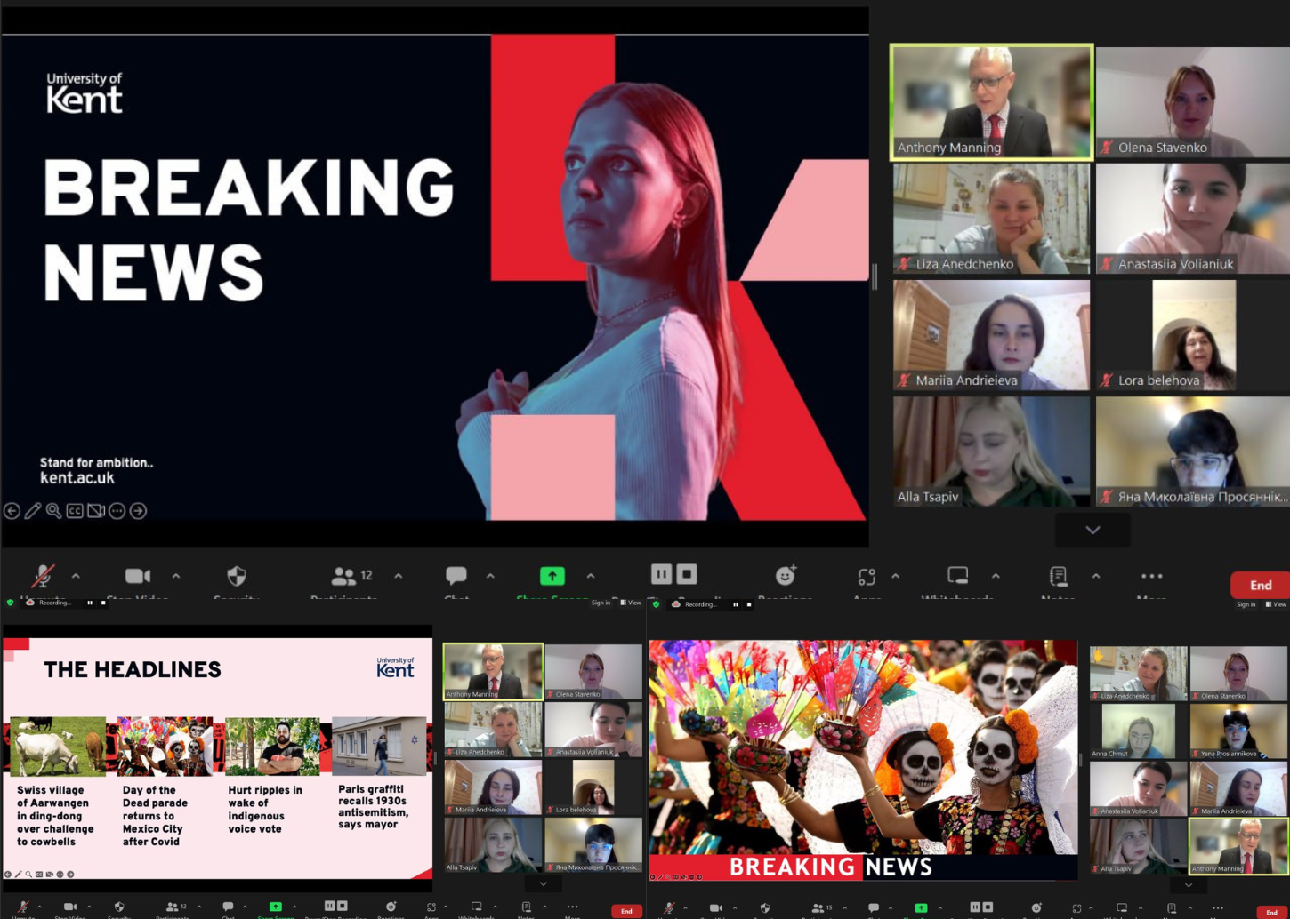 Breaking News. Speaking Club for KSU Academics