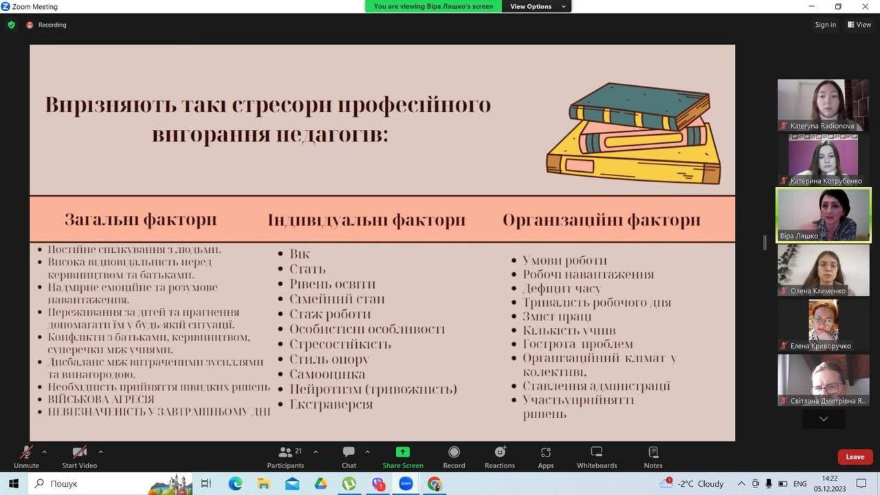 Лекція про синдром професійного вигорання