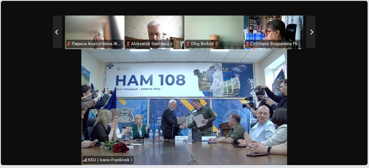 Зустріч колективу та студентства ХДУ з начальником Херсонської обласної військової адміністрації Олександром Прокудіним