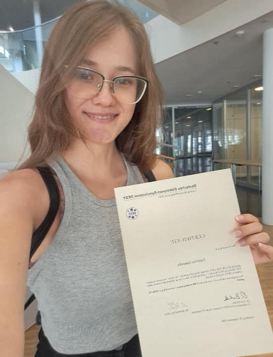 Наша студентка, Валерія Савенко, пройшла стажування в Українській літній школі DESY 2024 у Німеччині!