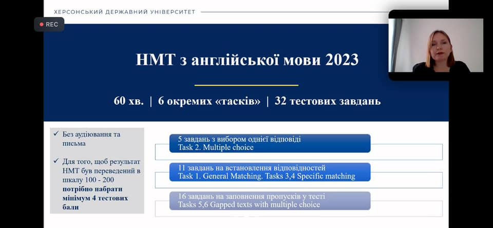 Фахівці відділу долучились до консультацій з підготовки до складання НМТ з української мови, англійської мови та історії України.