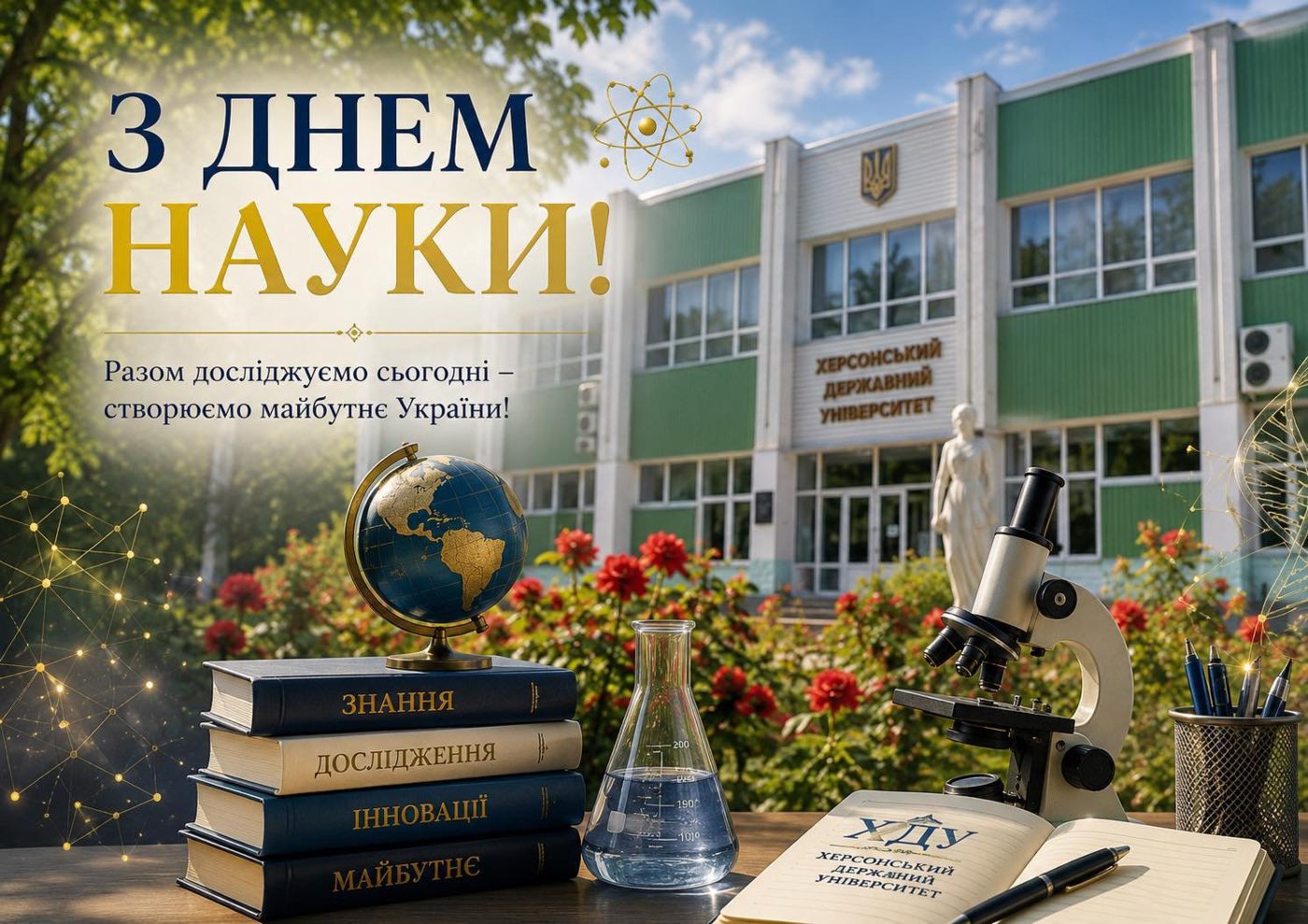 Ректор ХДУ привітав спільноту університету з Днем науки