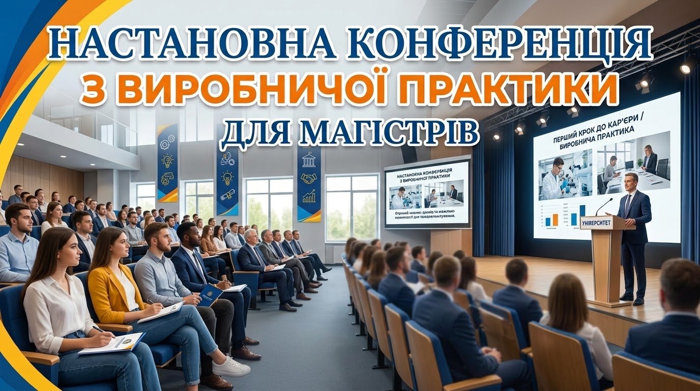 Настановна конференція з виробничої практики для магістрів заочної форми навчання