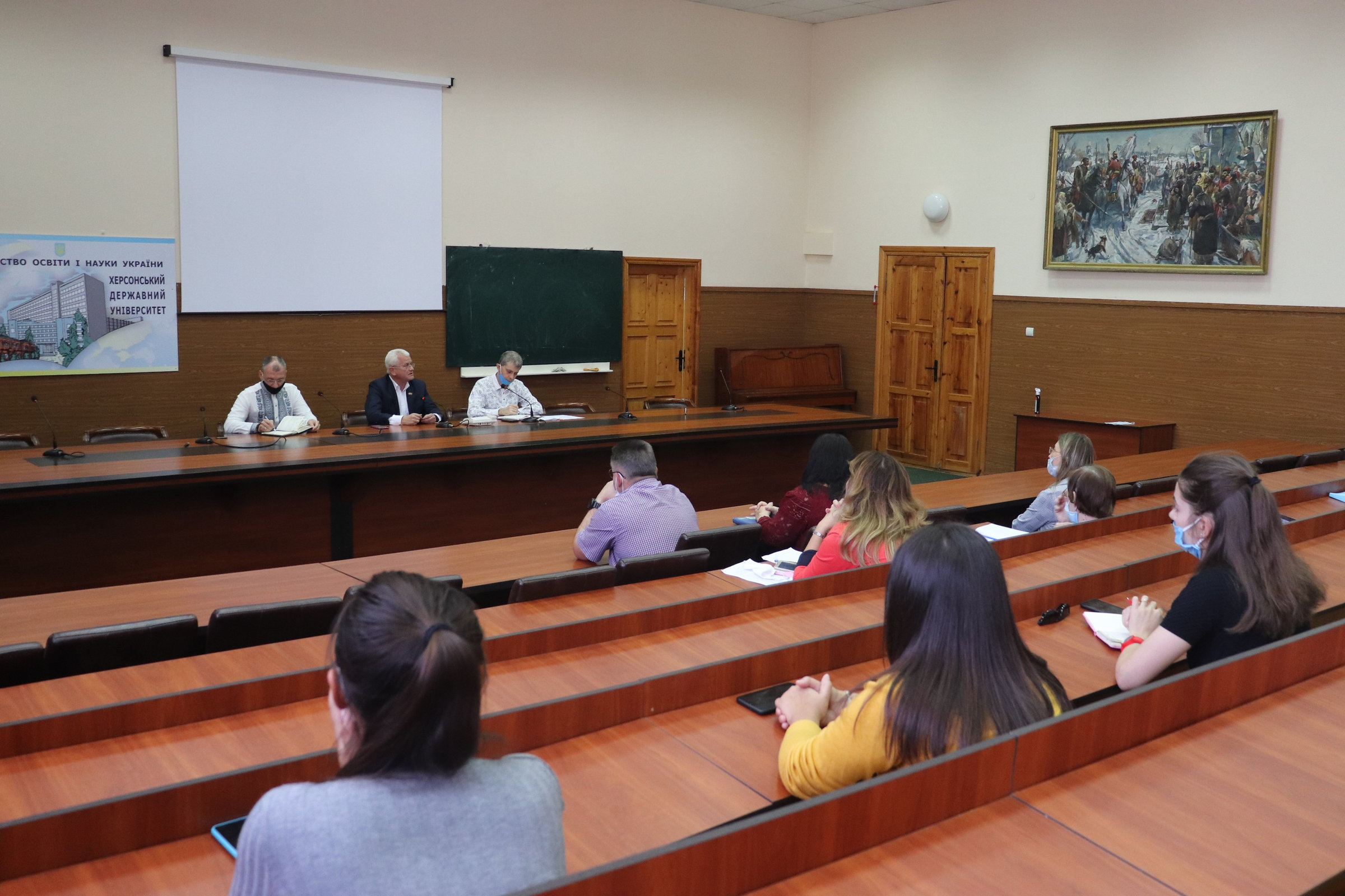 Ректор ХДУ провів збори зі студентами факультету економіки і менеджменту