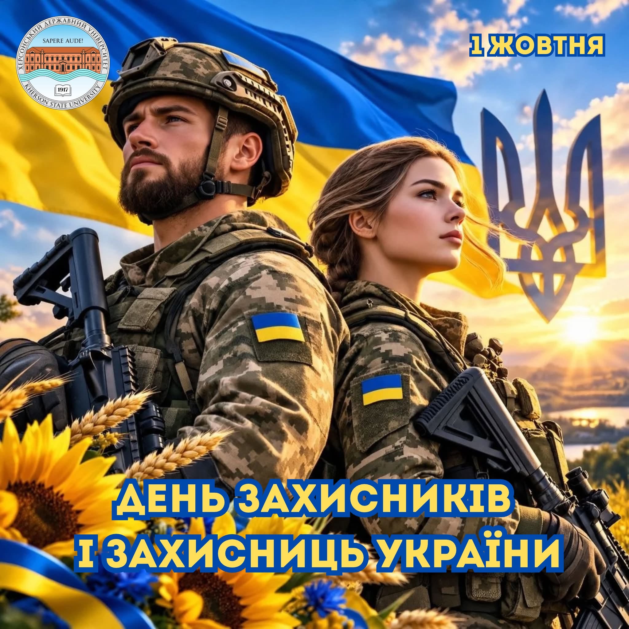 1 жовтня – День захисників і захисниць України