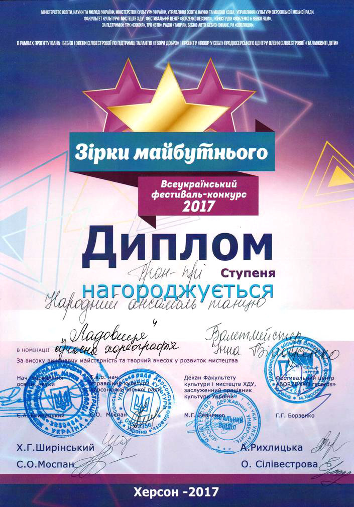 Вітаємо народний ансамбль танцю "Ладовиця" та народний анбсамль танцю "Сузір'я" з гран-прі…
